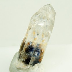 -Dumortierite in quartz (3X3).